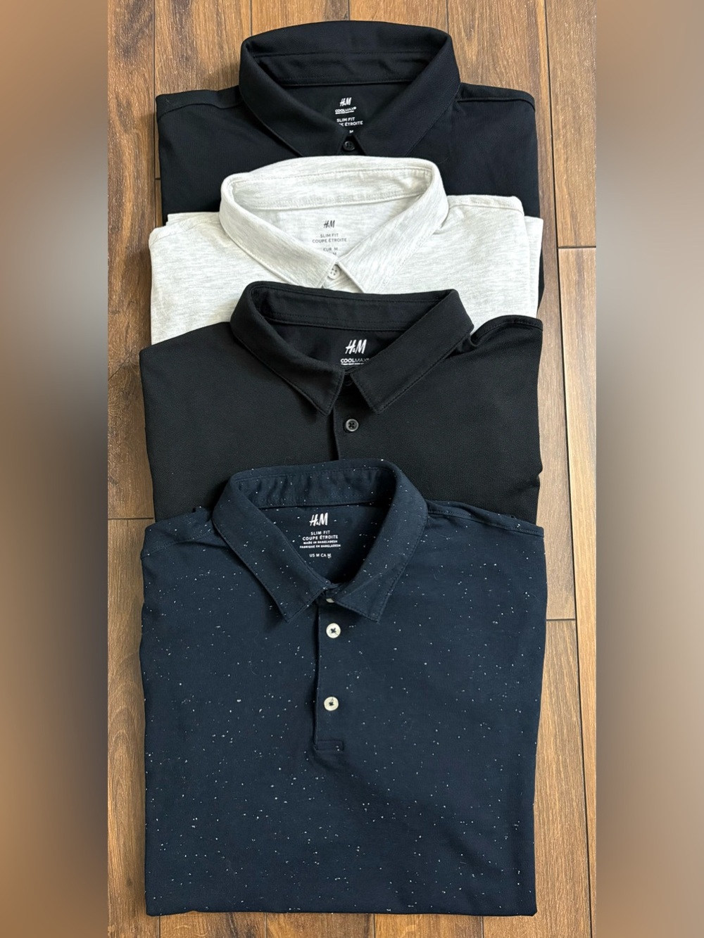 4 H&M Polo Shirts. Size M